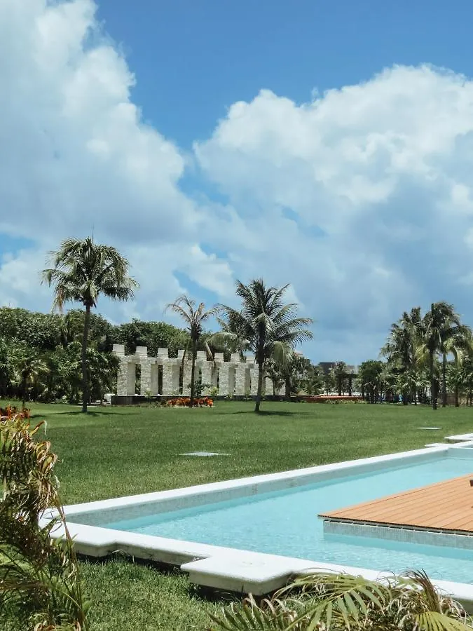 Impecable Y Lujoso Departamento Frente Al Mar En Mareazul Del Club De Golf Corasol Apartment Playa del Carmen